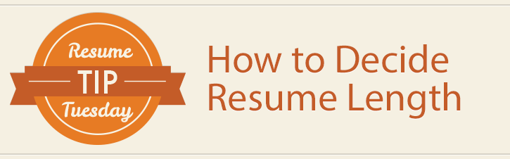 Resume tips length